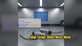 12V 20mm Micro Gear Motor High Torque for Robotics